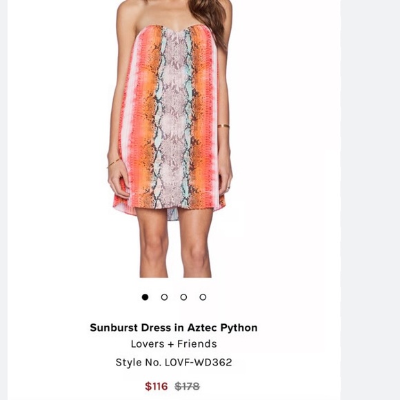 New Lovers and Friends Sunburst Python dress - Picture 3 of 10